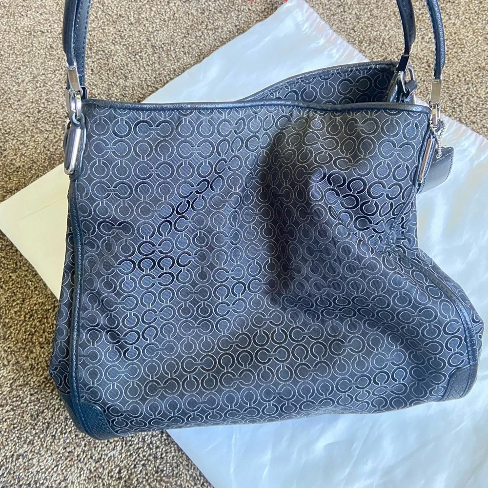 Coach Black Logo Shoulder Bag
